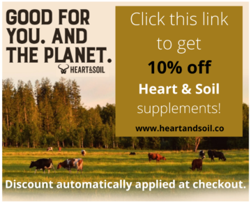Heart and Soil supplements promo code