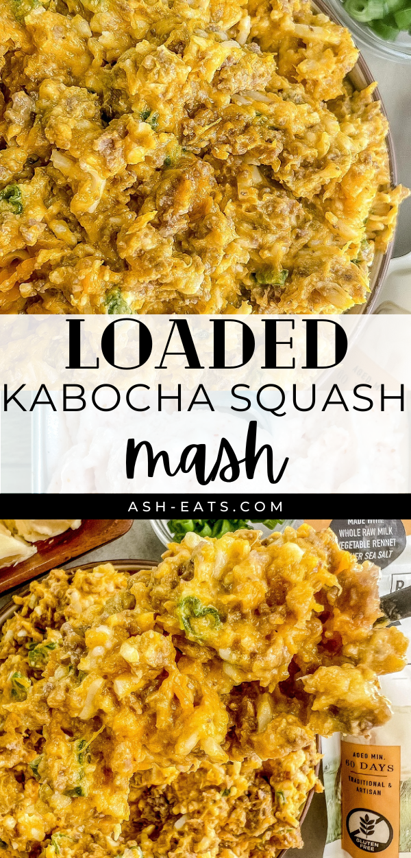 loaded kabocha squash mash