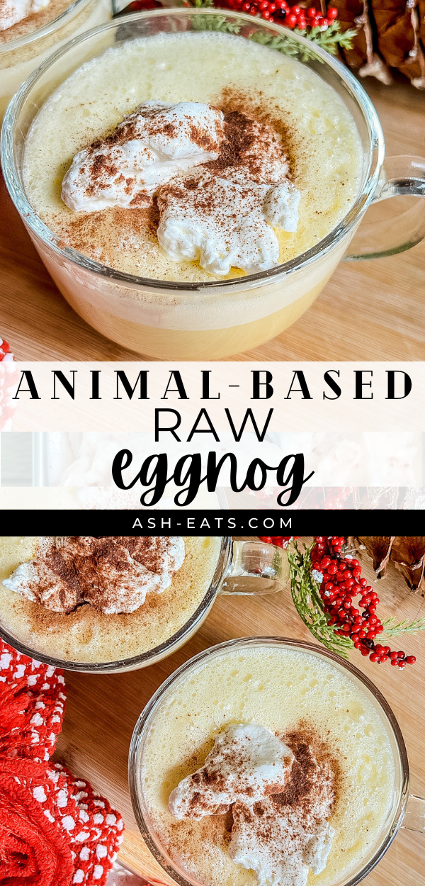 animal-based raw eggnog