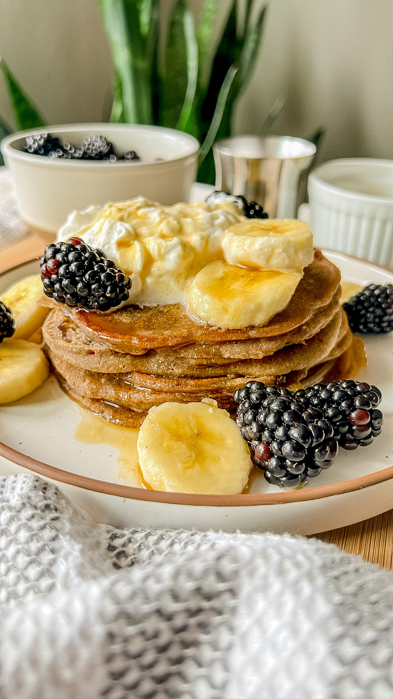 animal-based plantain flour pancakes