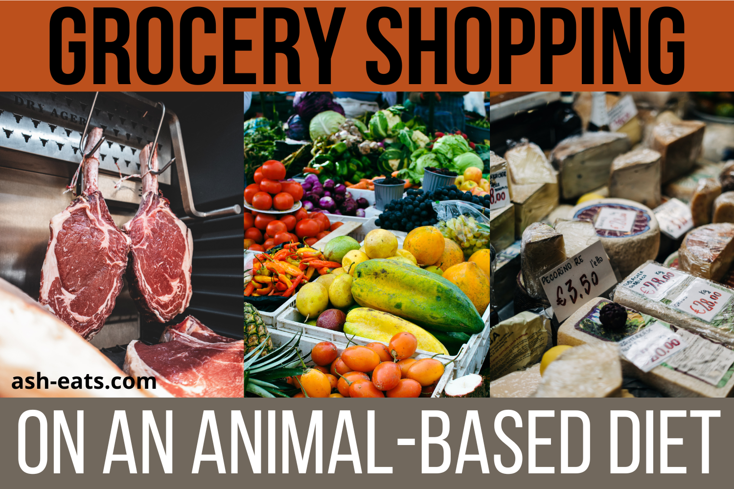 grocery shop for my family on an animal-based diet