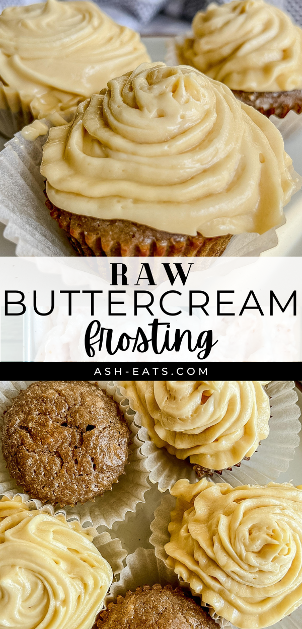 raw buttercream frosting