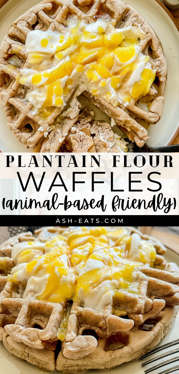 plantain flour waffles