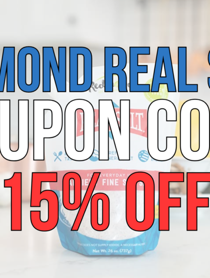 Redmond Real Salt Coupon Code: ASHLEYR for 15% Off