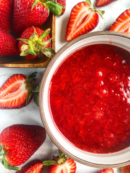 2-Ingredient Strawberry Glaze