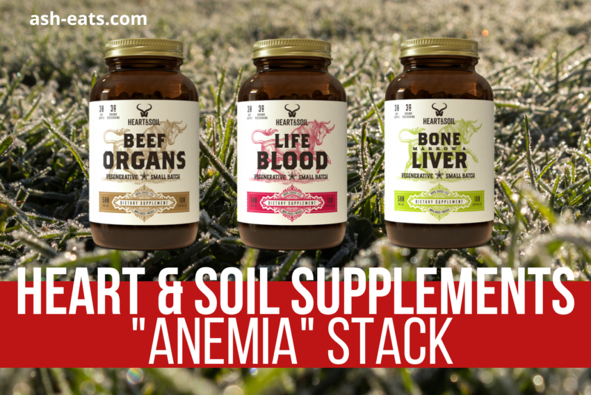 Heart & Soil “Anemia” Organ Supplement Stack: Nutrient Breakdown
