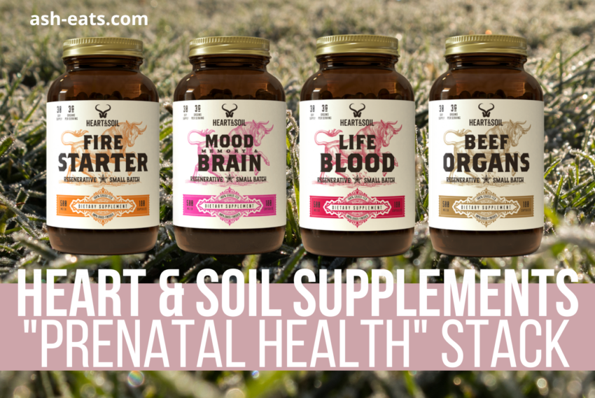 Heart & Soil “Prenatal Health” Supplement Stack: Nutrient Breakdown