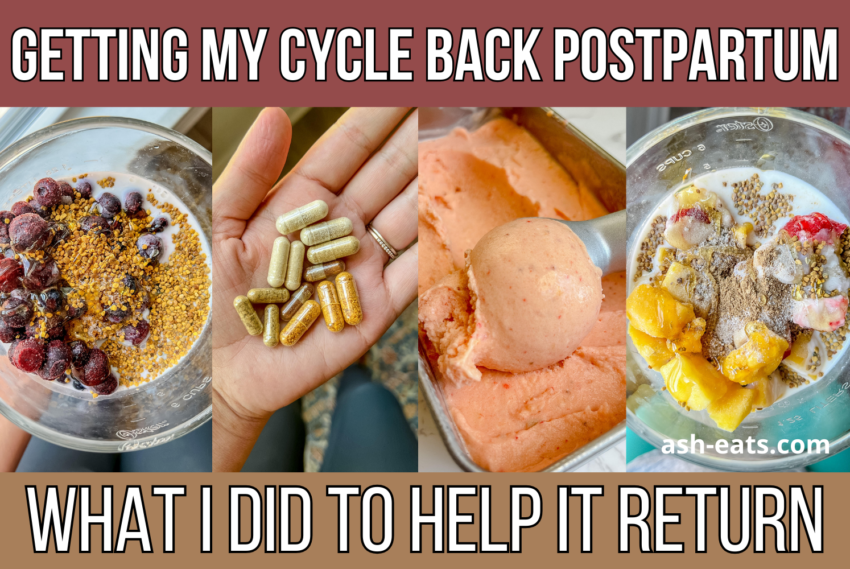 Getting My Cycle Back Postpartum: What I Did To Help It Return